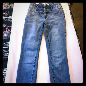 High rise, Charlotte Russe jeans with 3 buttons